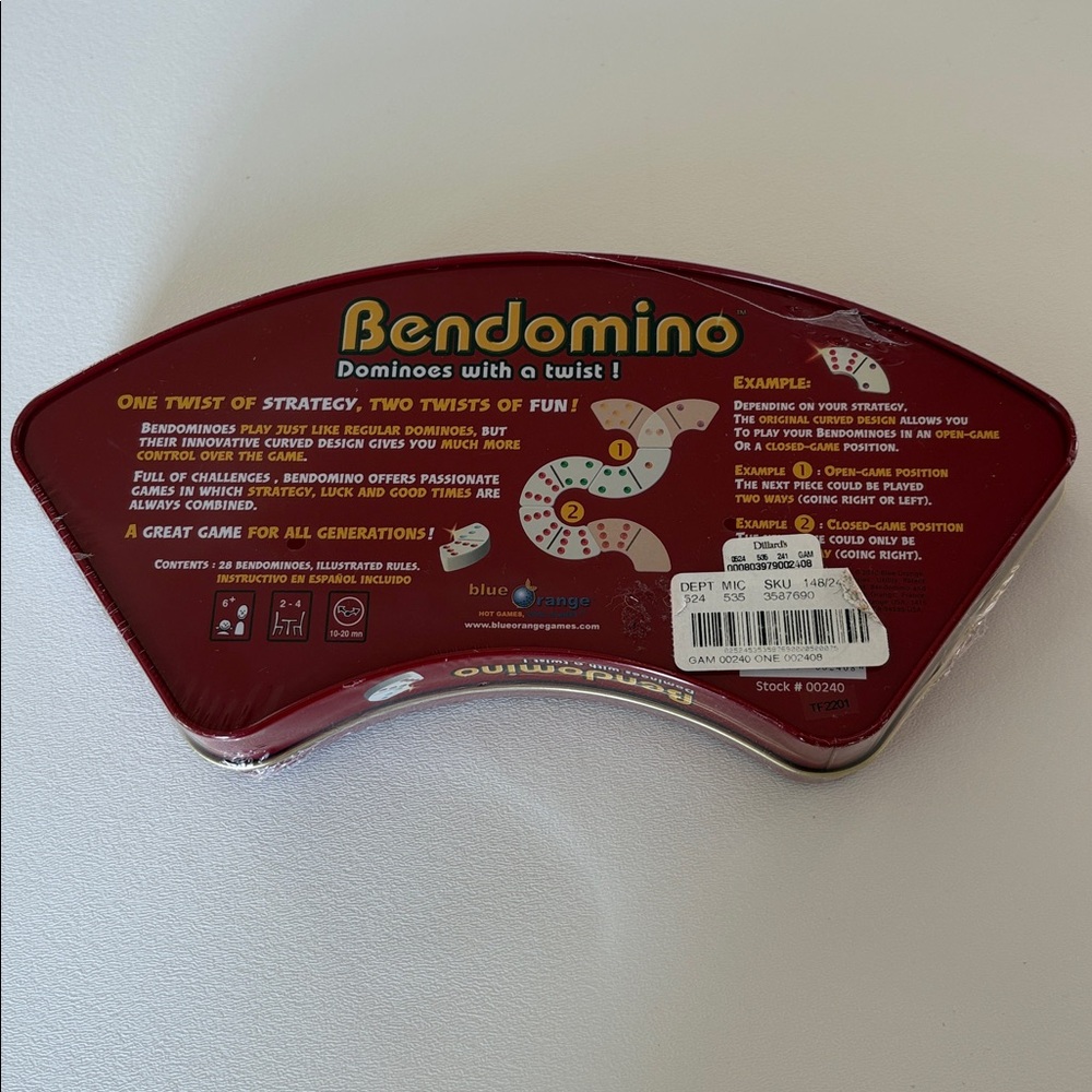Bendomino Red Dominoes Game by - Picture 3 of 9